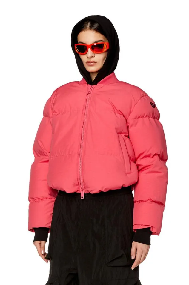 Women WOluch Pink Diesel Outerwear And Jackets Women WOluch Pink Diesel Outerwear And Jackets