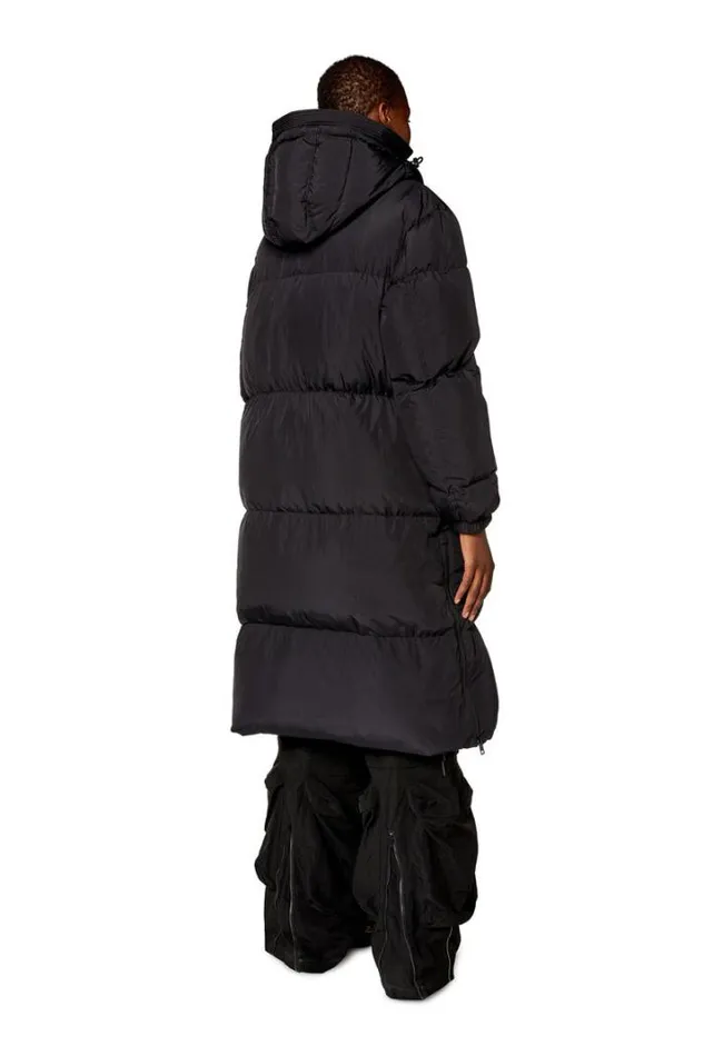 Women WPeyt Black Diesel Outerwear And Jackets