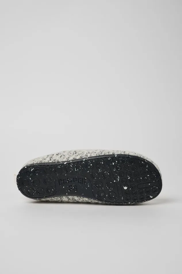 Women Wabi White And Black Slippers Camper Non Leather Shoes Women Wabi White And Black Slippers Camper Non Leather Shoes