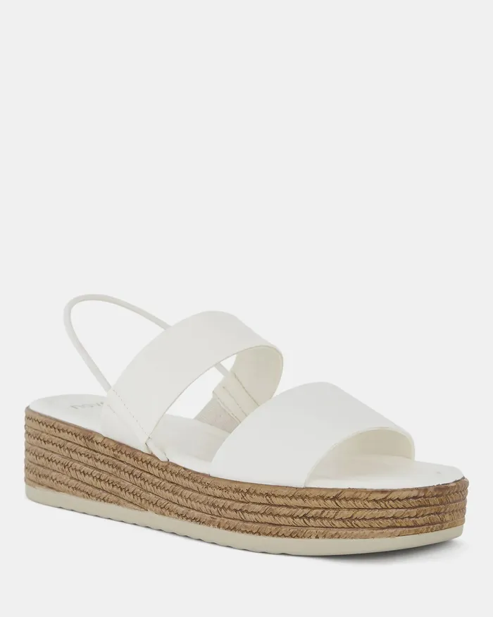Women Wedges NOVO Shoes WYLIE WHITE