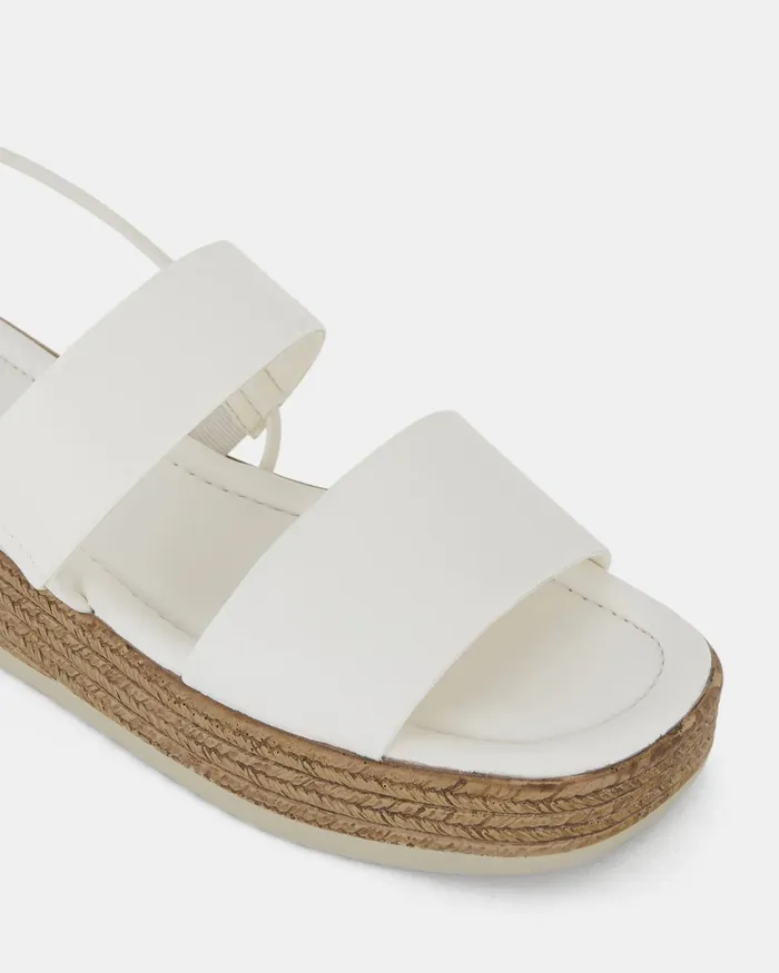 Women Wedges NOVO Shoes WYLIE WHITE