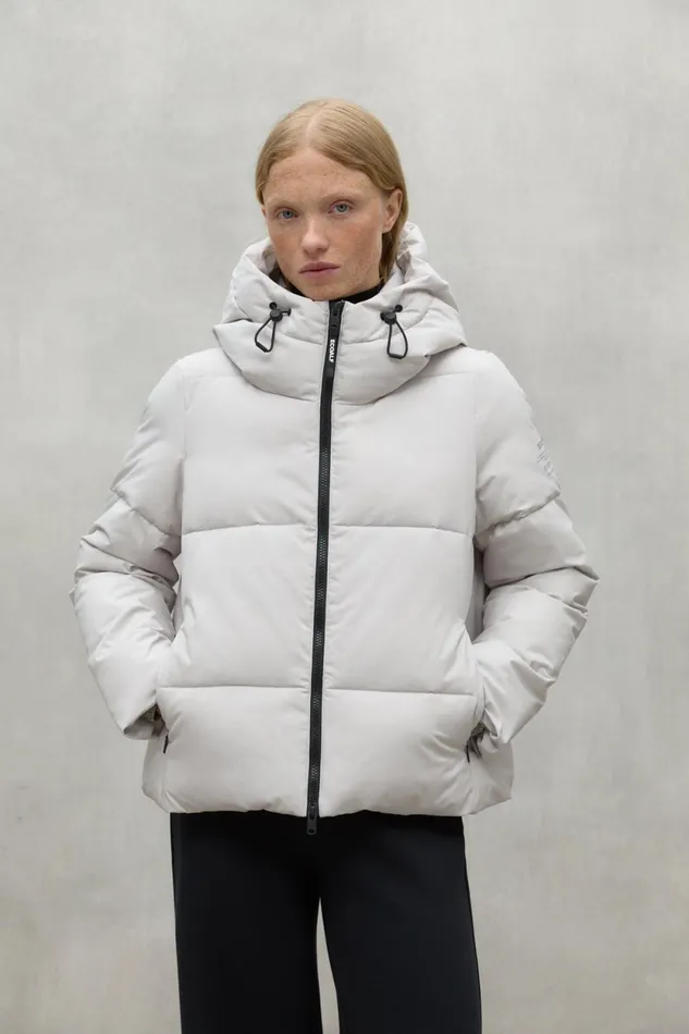 Women White Ipala Jacket Ecoalf Coats And Jackets