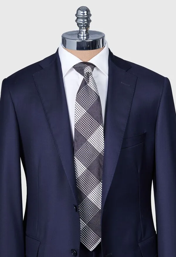 Woven Silk Patchwork Plaid Tie Brown Ties Paulstuart Mens Woven Silk Patchwork Plaid Tie Brown Ties Paulstuart Mens