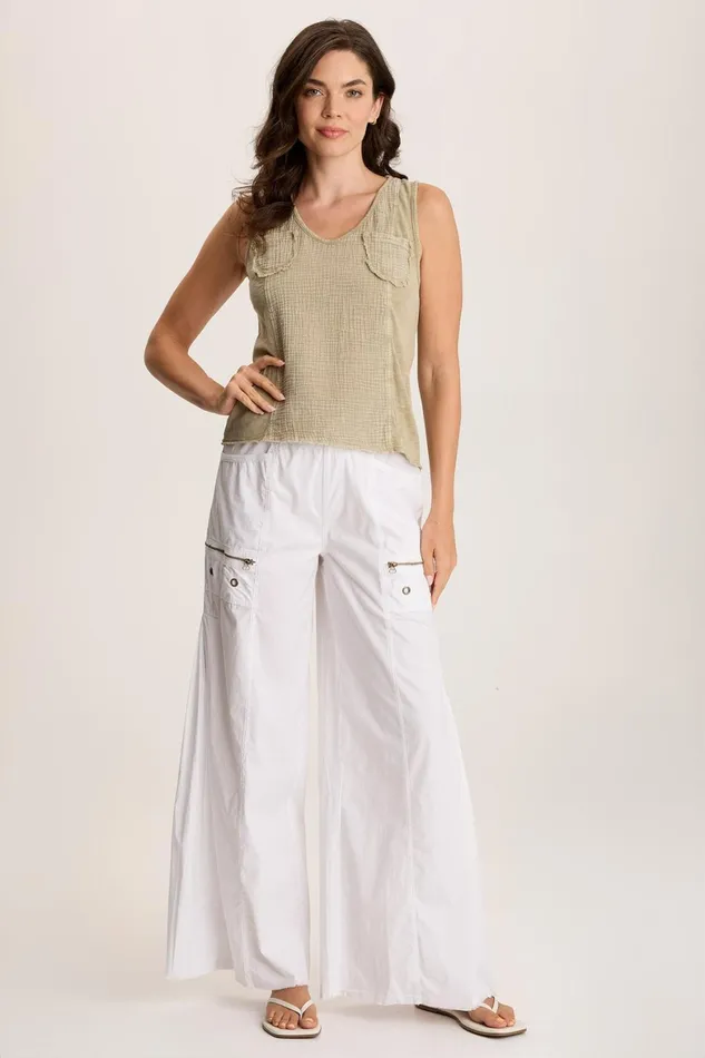 XCVI Coline Poplin Wide Leg Pant Women Pants