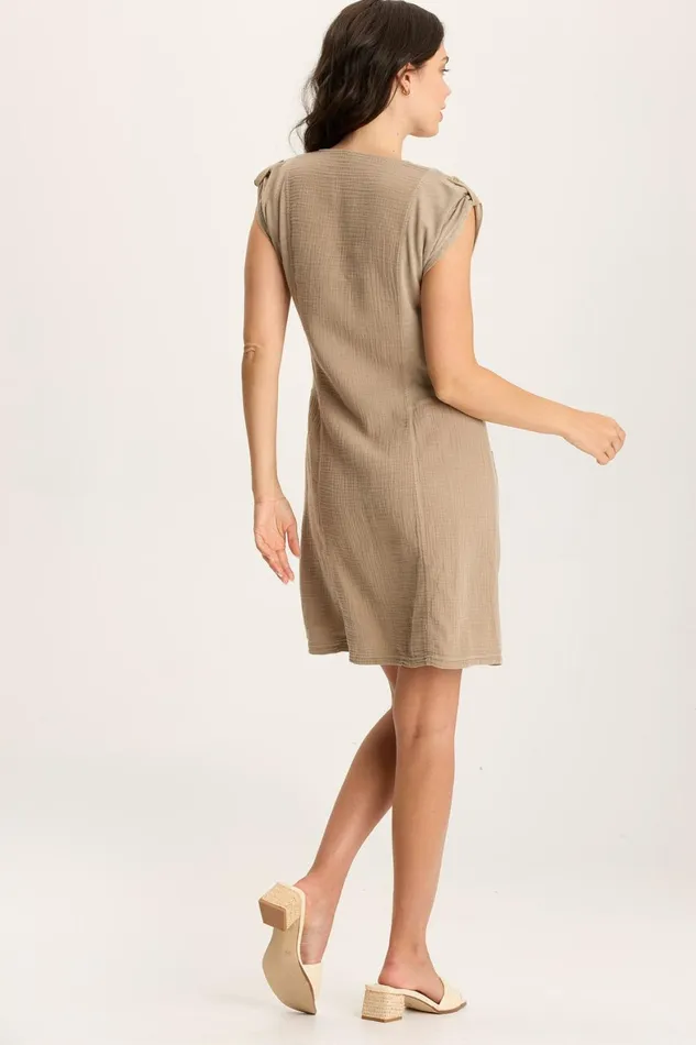 XCVI Crevin Lounge Plush Gauze Dress Women Dresses