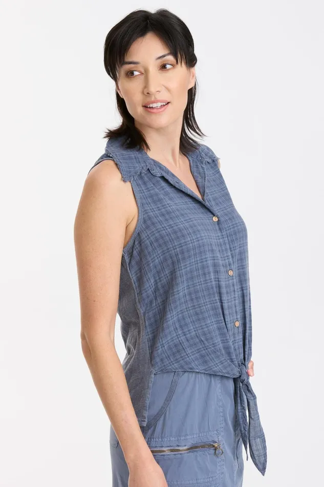 XCVI Fleming Tie Tank Women Tanks