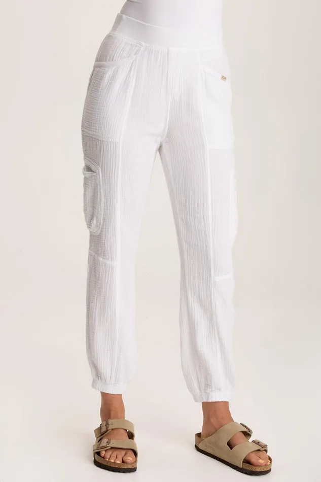 XCVI Hidalgo Plush Gauze Jogger Women Pants