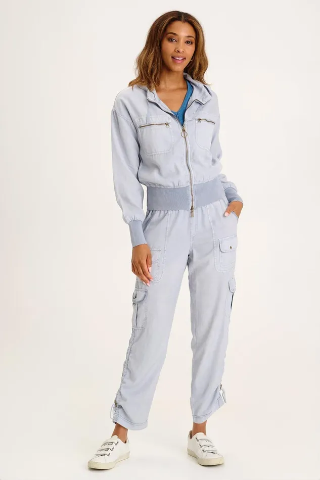 XCVI Karney Distressed Bomber Women Jackets
