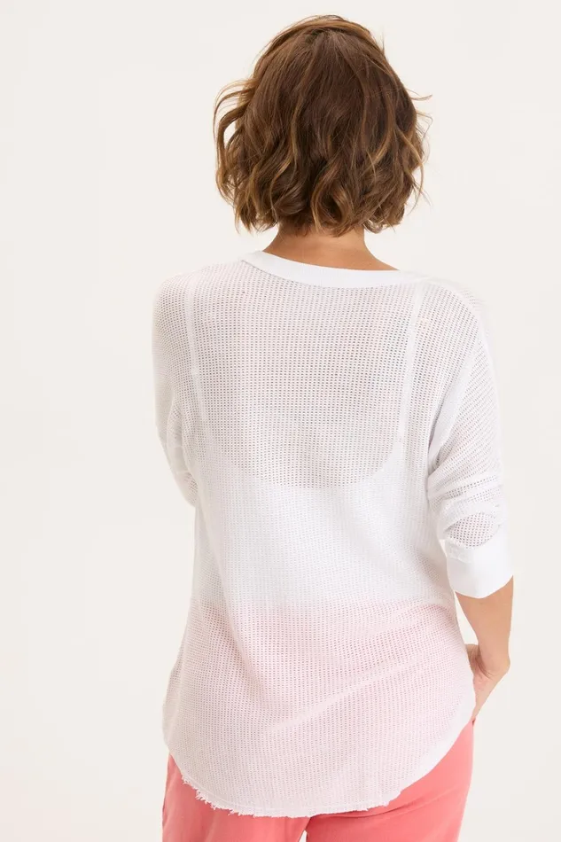XCVI Mesh Fira Pullover Women Sweatshirts
