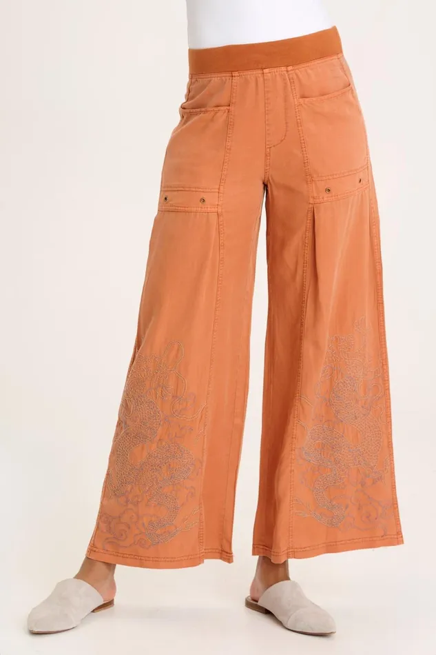 XCVI Pheodora Embroidered Pant Women Pants