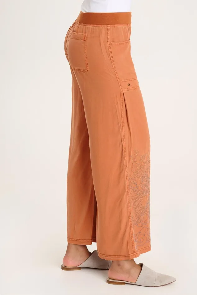 XCVI Pheodora Embroidered Pant Women Pants
