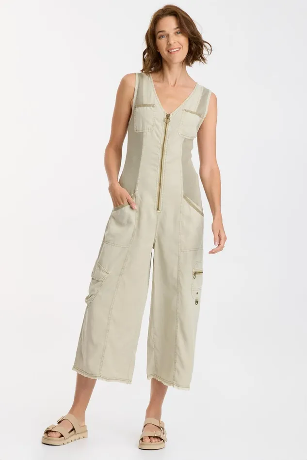 XCVI Tavin Crop Jumpsuit Women Jumpsuits