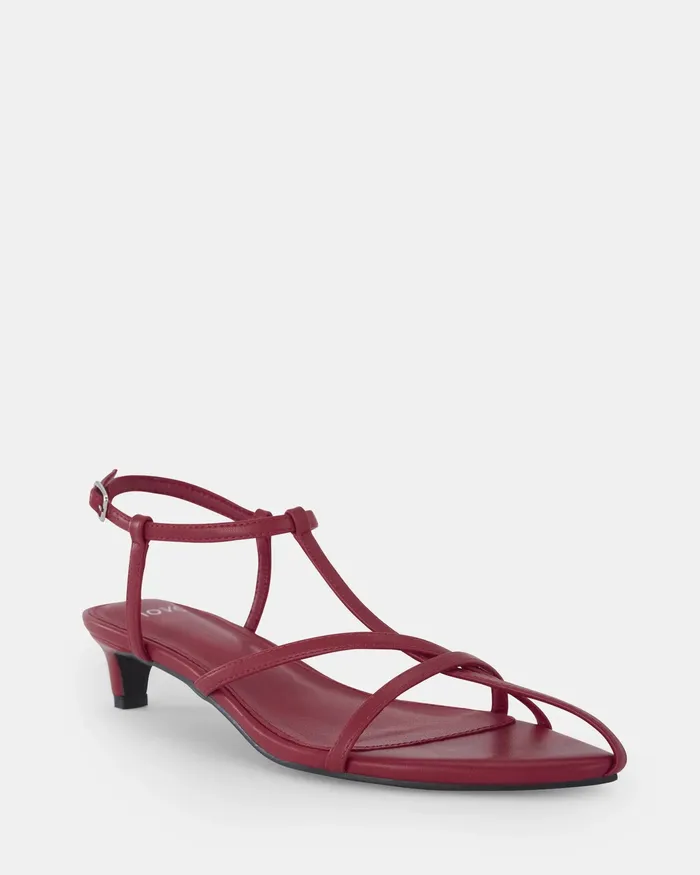 ZAGE RED Kitten Heels Party NOVO Shoes Women