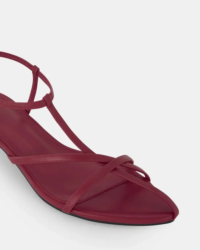 ZAGE RED Kitten Heels Party NOVO Shoes Women