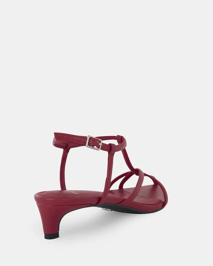 ZAGE RED Kitten Heels Party NOVO Shoes Women