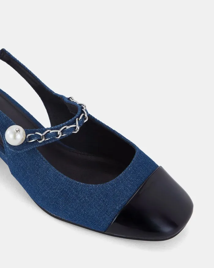 ZAMMY DENIM Slip Ons Pumps NOVO Shoes Women