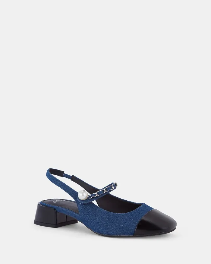ZAMMY DENIM Slip Ons Pumps NOVO Shoes Women