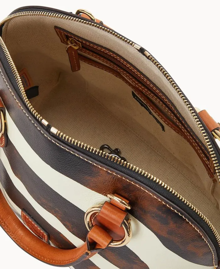 Zebra Leather Domed Satchel Zebra Woman Dooney and Bourke Satchels Zebra Leather Domed Satchel Zebra Woman Dooney and Bourke Satchels